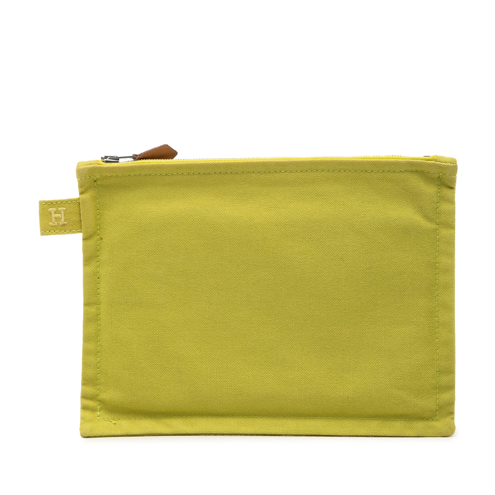 Pre-Loved Hermes Toile Bora Bora Zip Pouch PM